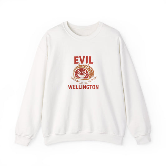 Evil Wellington Crewneck Sweatshirt, Black, White or Navy
