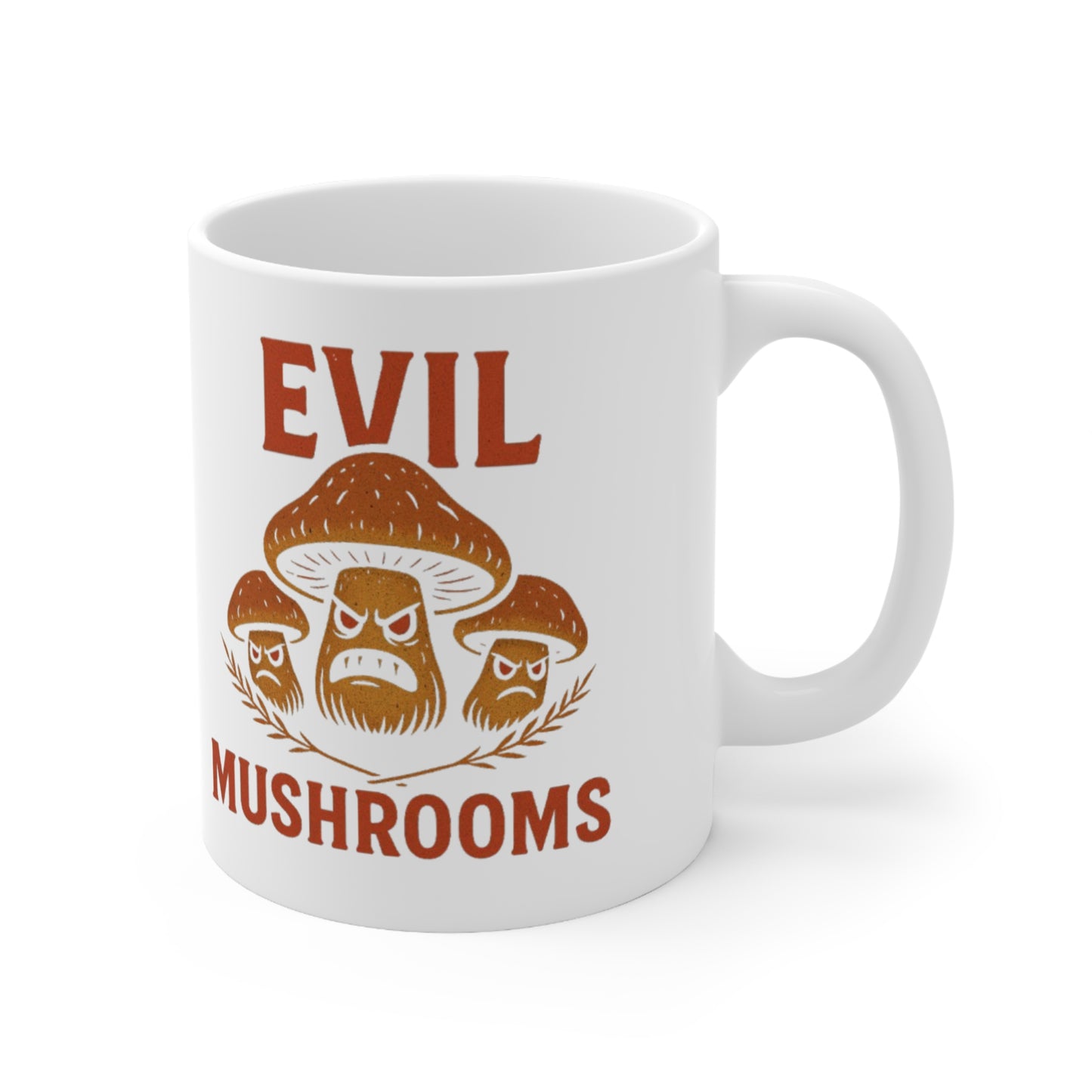 Evil Mushrooms, Ceramic Coffee Cup