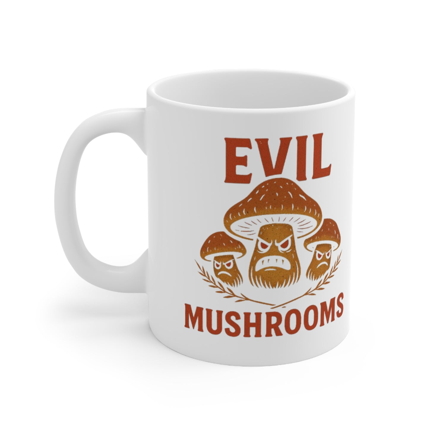 Evil Mushrooms, Ceramic Coffee Cup