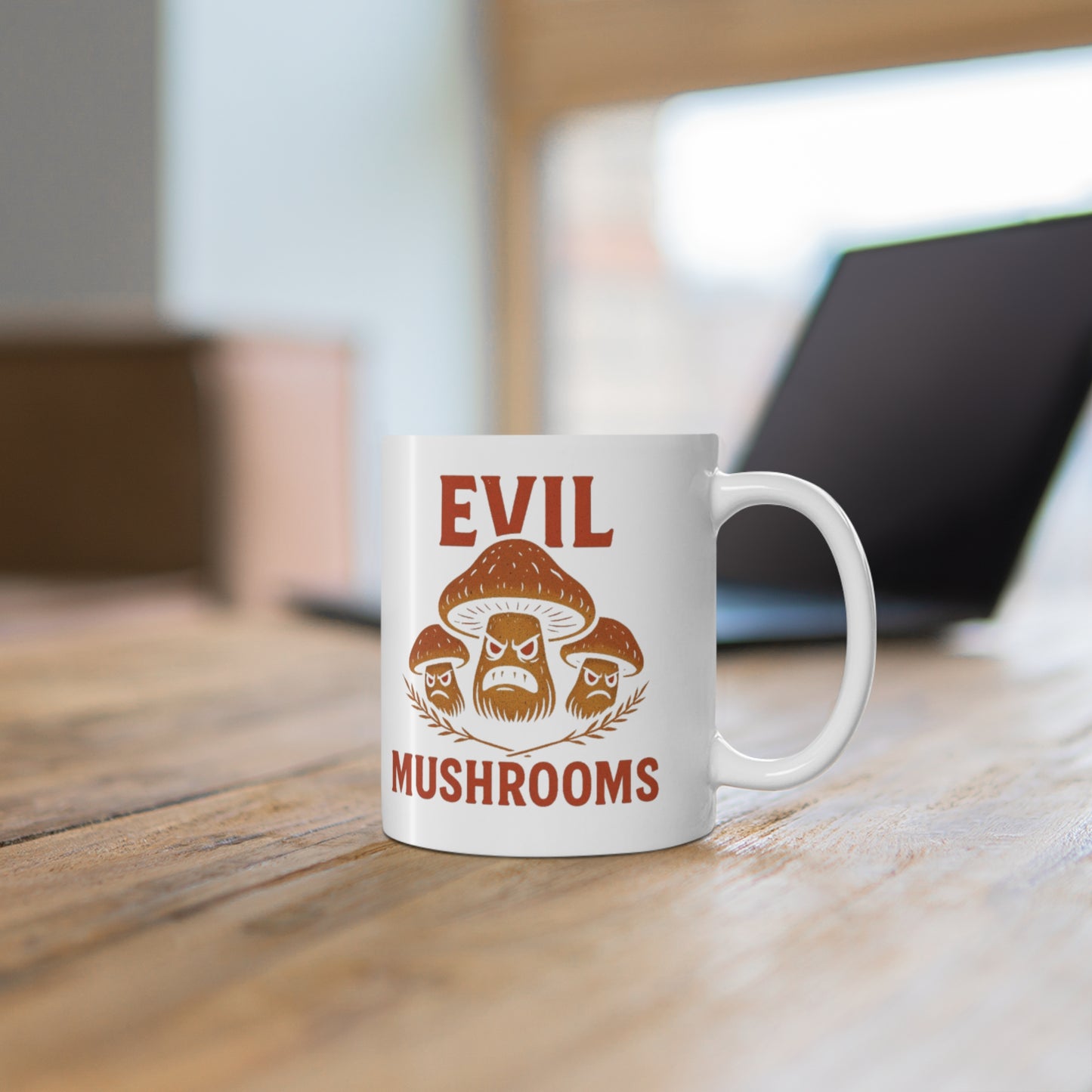 Evil Mushrooms, Ceramic Coffee Cup