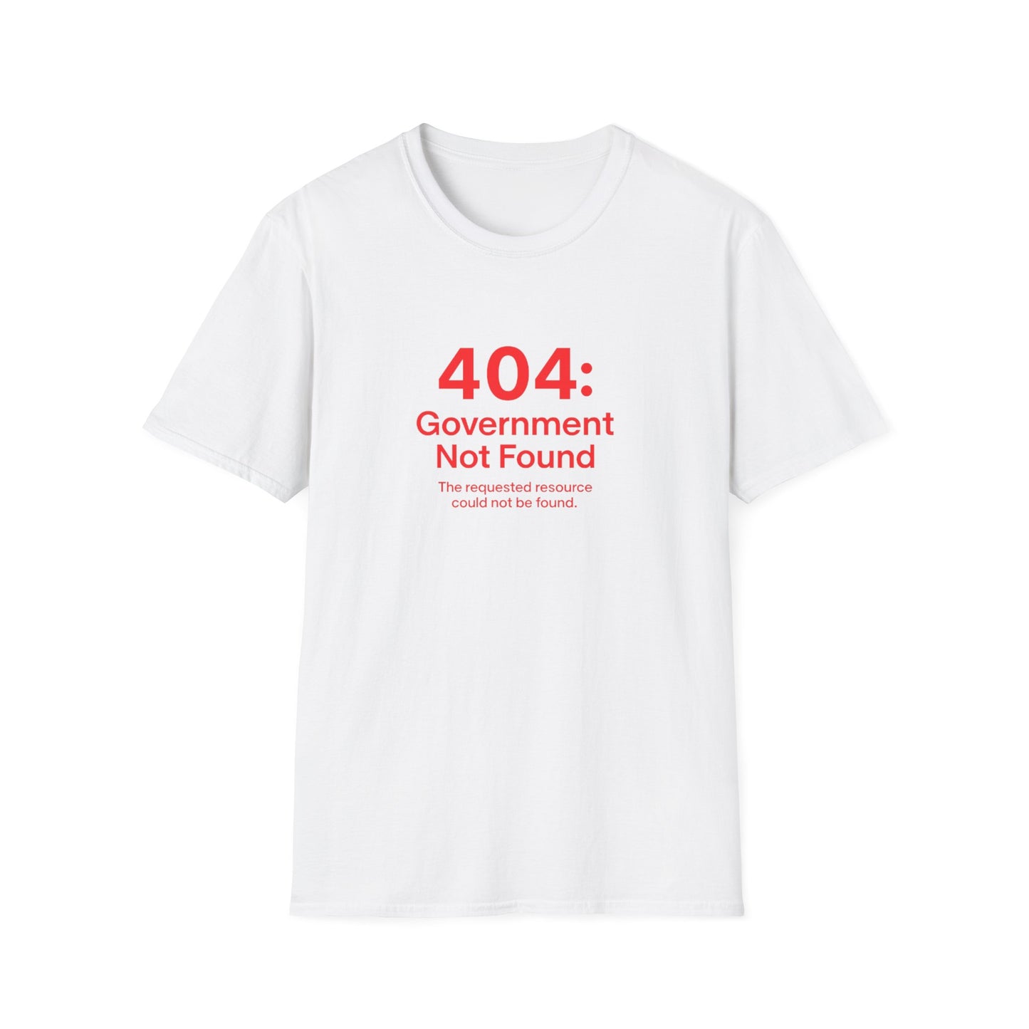 404 Error Unisex T-Shirt- Black, White, Grey and Dark Heather