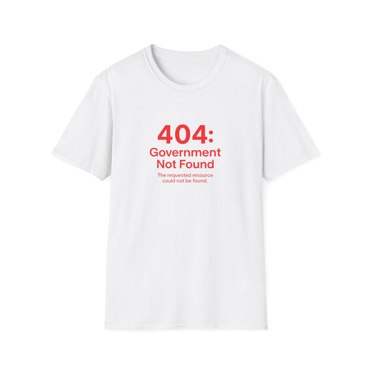 404 Error Unisex T-Shirt- Black, White, Grey and Dark Heather