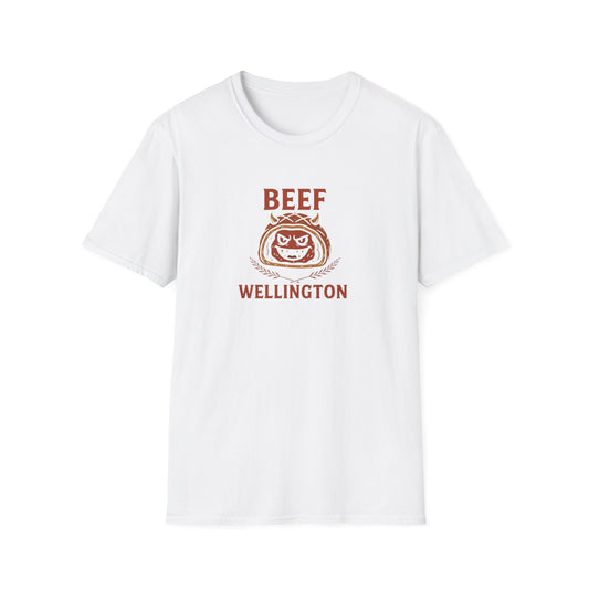 Beef Wellington Unisex T-Shirt, Black, White, Grey